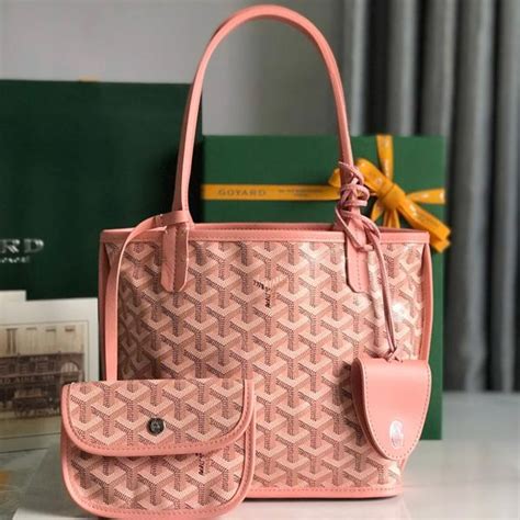 pink goyard bag for sale|Goyard anjou mini tote bag.